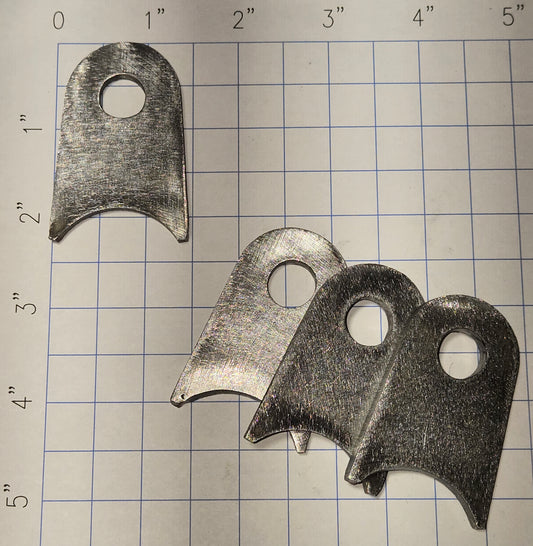 Tube Tabs, 1/2" hole, set of 4