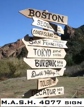 Distance Destination Signs