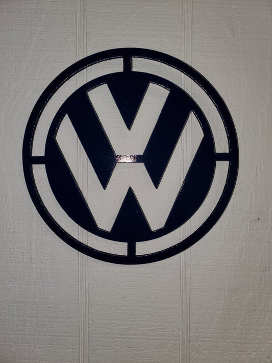 VW Logo Metal Sign