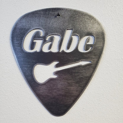 Personalized Guitar Pick Sign