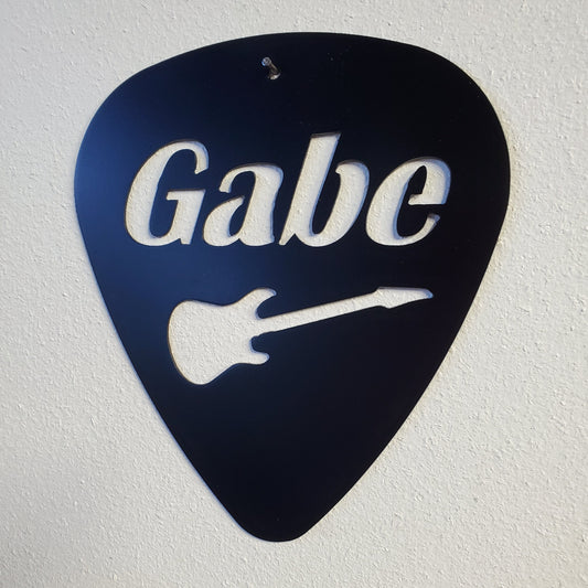 Personalized Guitar Pick Sign